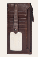 Melissa Dark Brown Snap Card Wallet - Dark Brown