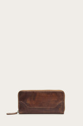 Melissa Cognac Zip Wallet - Cognac