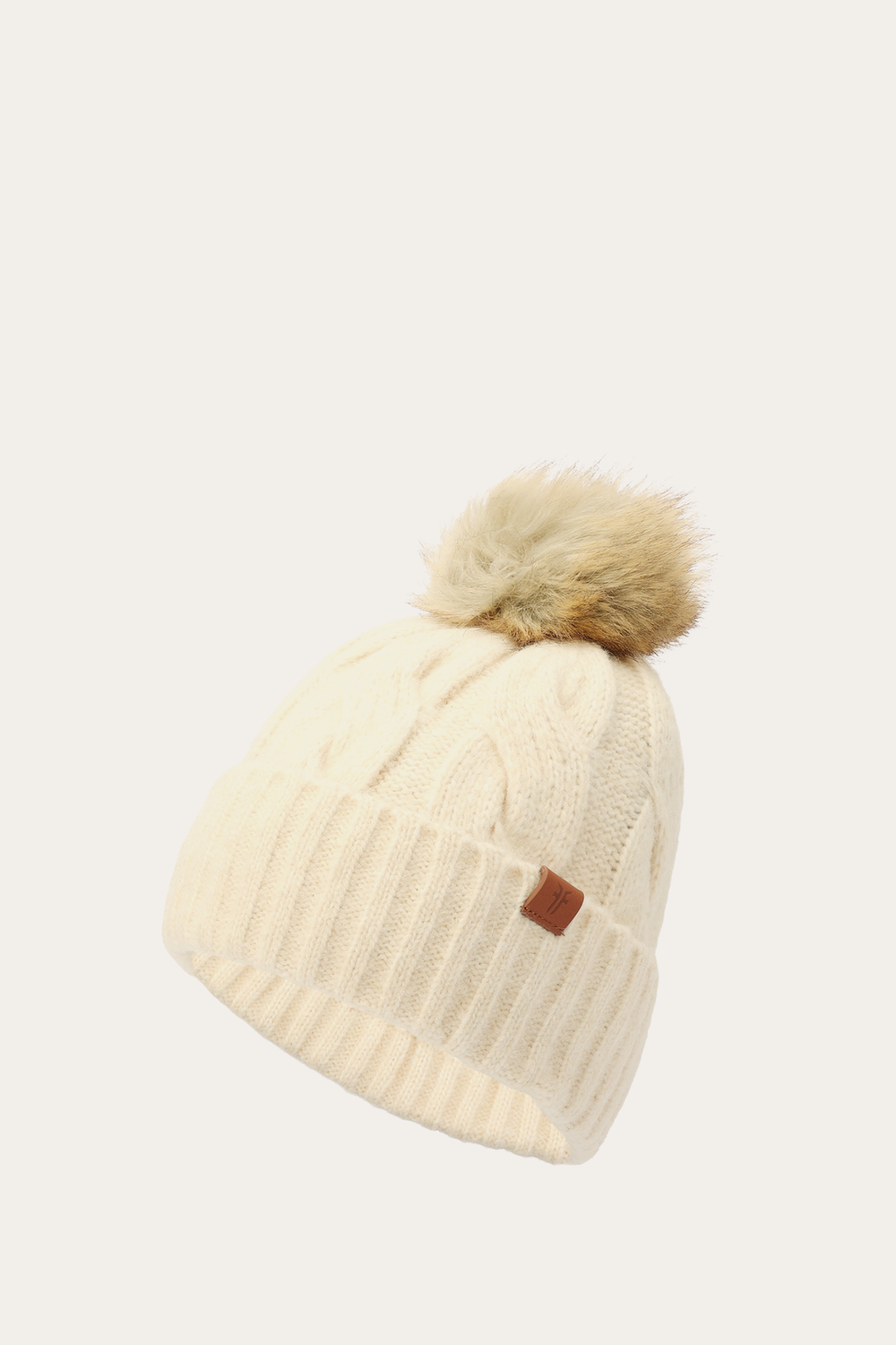 Birch Wide Cable Cuff Hat - Birch