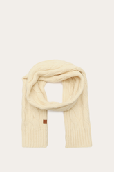Birch Wide Cable Scarf - Birch