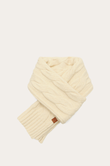 Birch Wide Cable Scarf - Birch