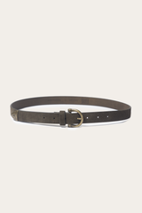 Light Olive 25mm Suede Horseshoe Buckle Belt - Light Olive