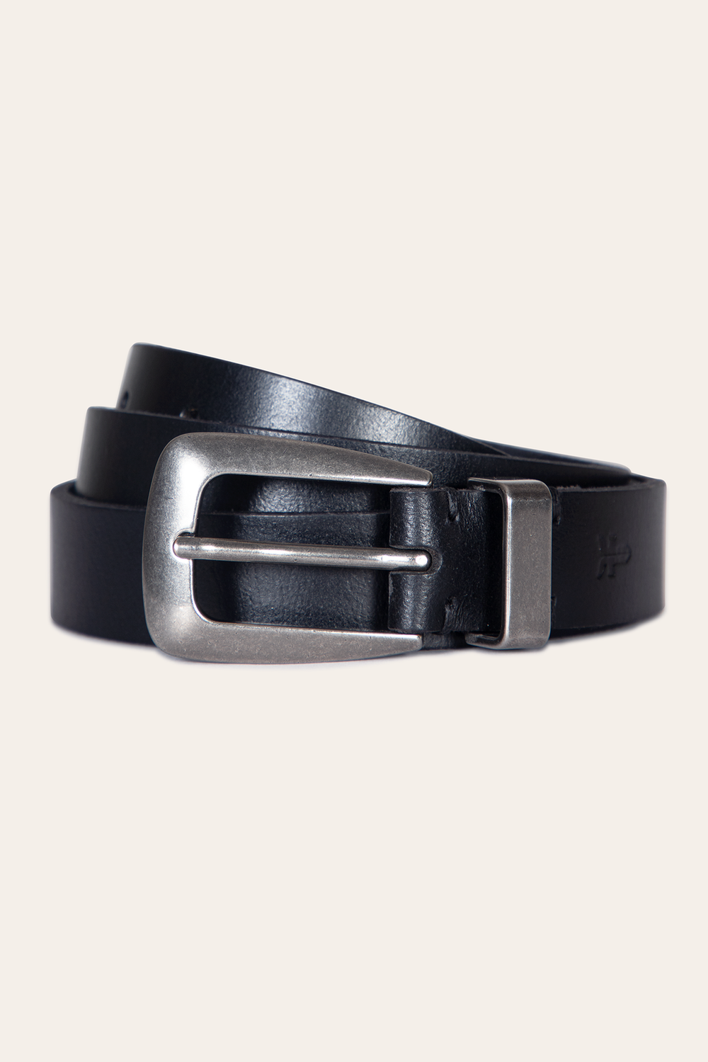 Women’s Black 25mm Belt With Metal Loop - Black