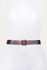 38mm Brown Southwestern Embossed Belt -