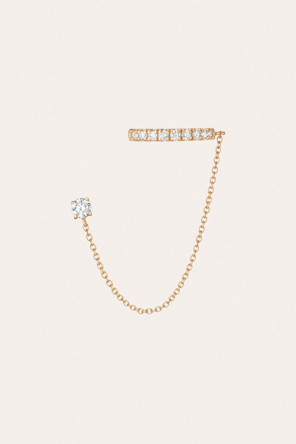 Women’s Lab Grown Diamond Stud and Ear Cuff | Aurate x The Frye Company - 14k Yellow Gold