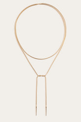 Women’s Lasso Wrap Necklace | Aurate x The Frye Company - Yellow Vermeil