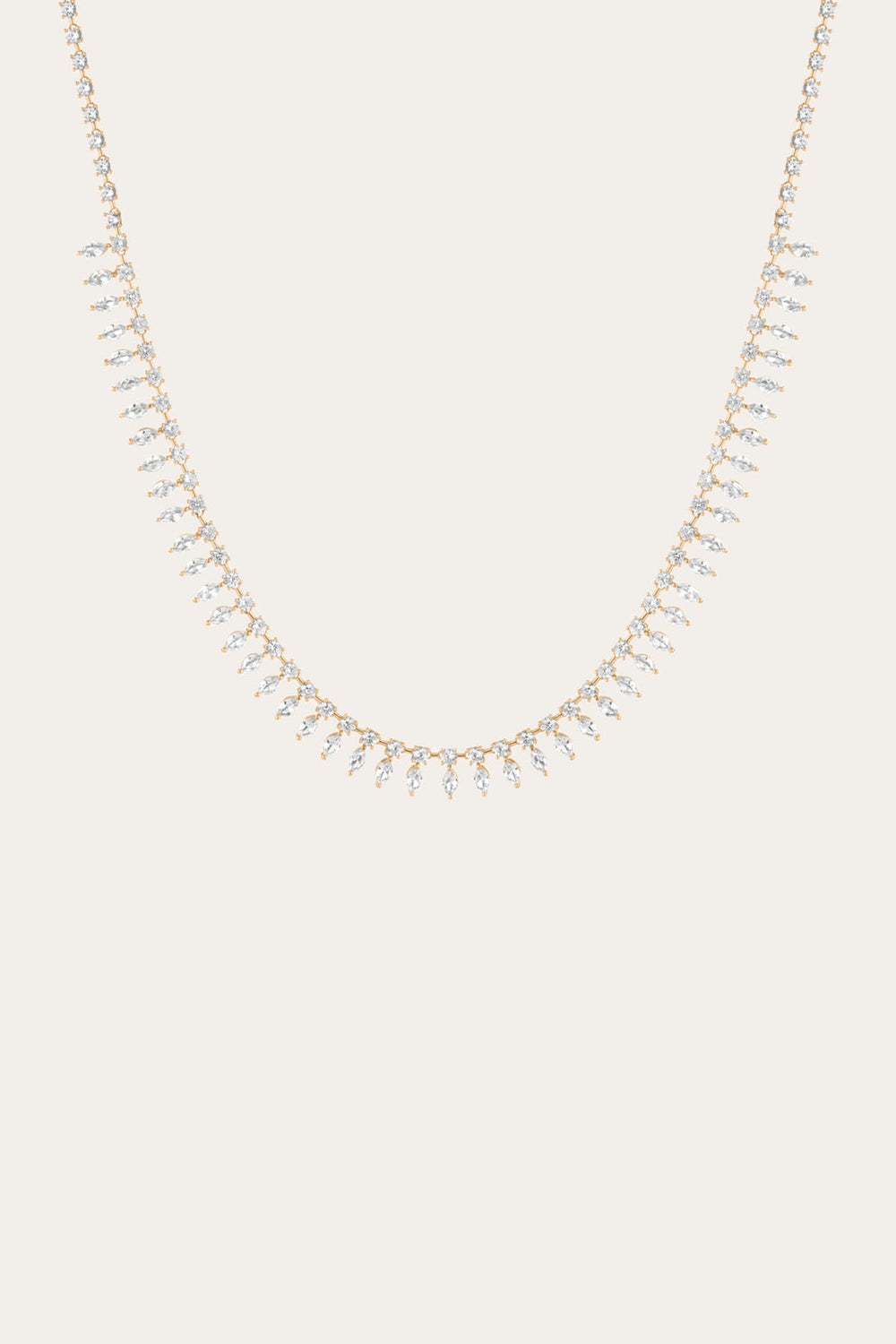 Women’s Marquise Fringe Necklace | Aurate x The Frye Company - Yellow Vermeil
