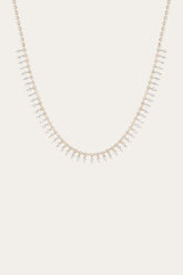 Women’s Marquise Fringe Necklace | Aurate x The Frye Company - Yellow Vermeil