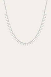 Women’s Marquise Fringe Necklace | Aurate x The Frye Company - Sterling Silver