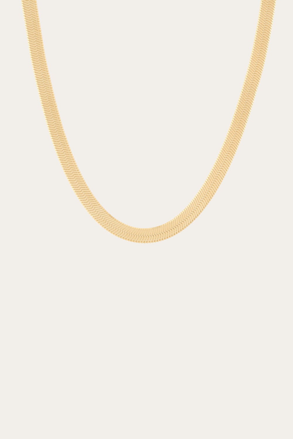 Women’s Extra Bold Herringbone Necklace | Aurate x The Frye Company - Yellow Vermeil