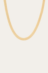 Women’s Extra Bold Herringbone Necklace | Aurate x The Frye Company - Yellow Vermeil