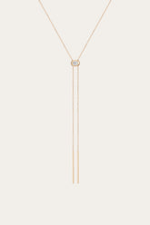 Women’s Lab Grown Diamond Bolo Necklace | Aurate x The Frye Company - 14k Yellow Gold
