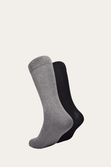 Women’s Ash Bamboo Boot Socks 2 Pack - Ash