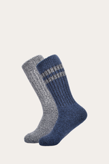 Women’s Navy Super Soft Boot Socks 2 Pack - Navy