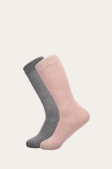 Women’s Blush Bamboo Boot Socks 2 Pack - Blush