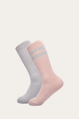 Women’s Blush Super Soft Boot Socks 2 Pack - Blush