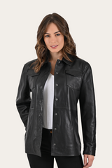 Black Bailor Shirt Jacket - Black