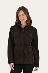 Dark Brown Avett Overshirt Jacket - Dark Brown