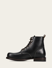 Men's Black Hudson Workboot Plain Toe - Black