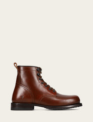 Men's Mahogany Hudson Workboot Plain Toe - Mahogany