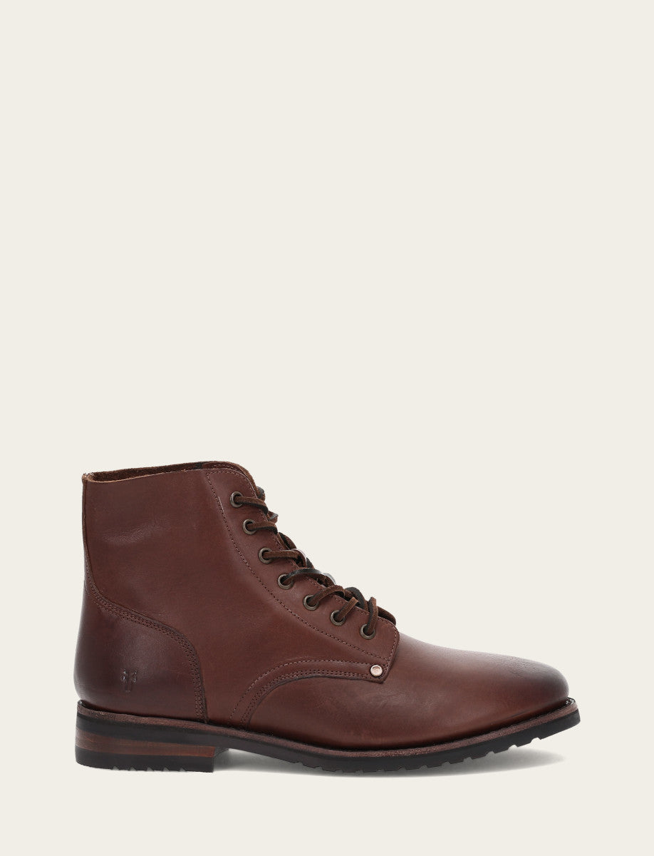 Men's Cognac Barrett Lace Up Boots - Cognac