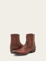 Men's Cognac Austin Inside Zip Boots - Cognac