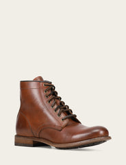 Men's Cognac Tyler Flex Lace Up Boots - Cognac