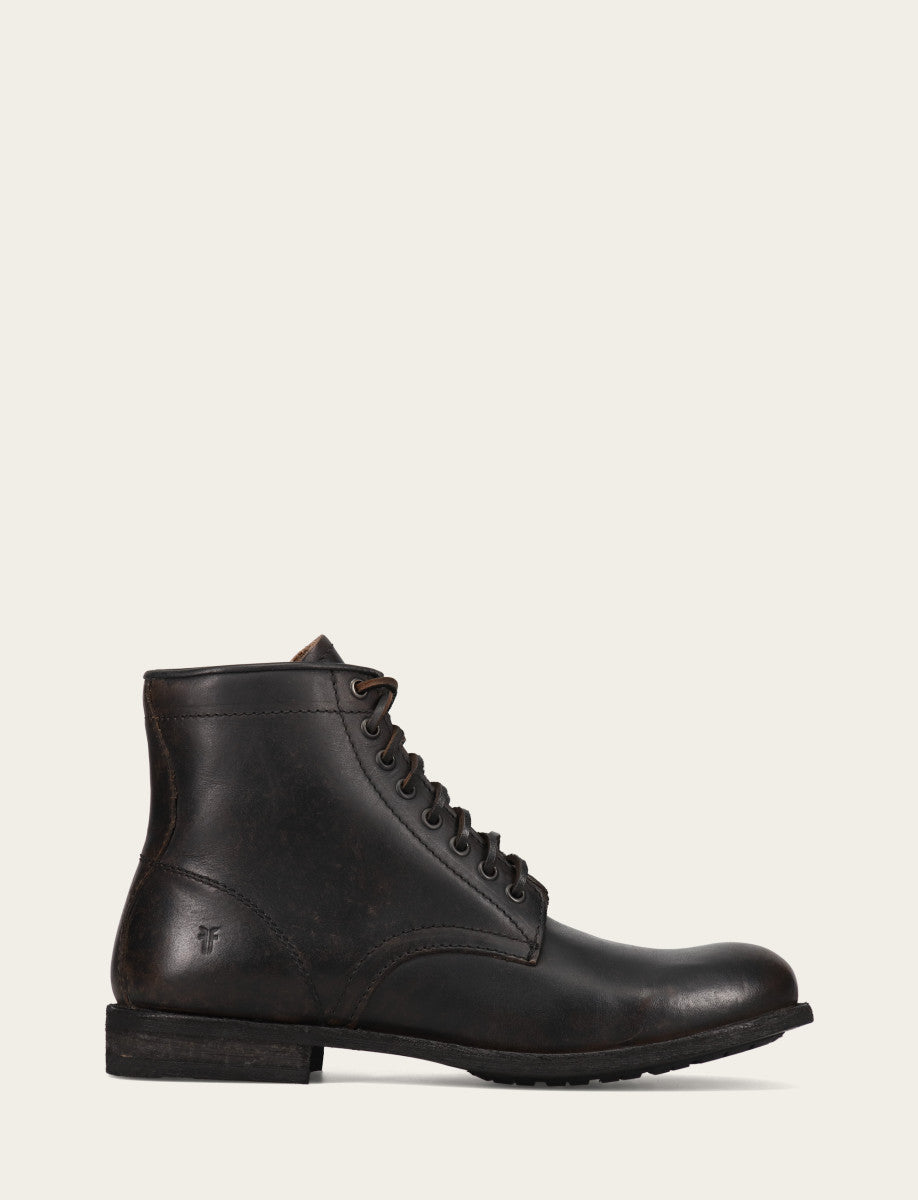 Men's Antiqued Black Tyler Flex Lace Up Boots - Antiqued Black
