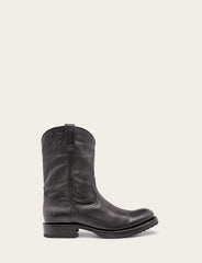 Men's Black Duke Roper Boots - Black