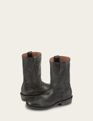 Men's Black Nash Roper Western Boots - BLACK