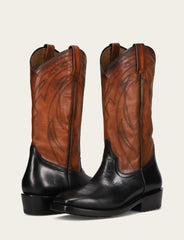 Men's Black Nash Deco Stitch Pull On Boots - Black
