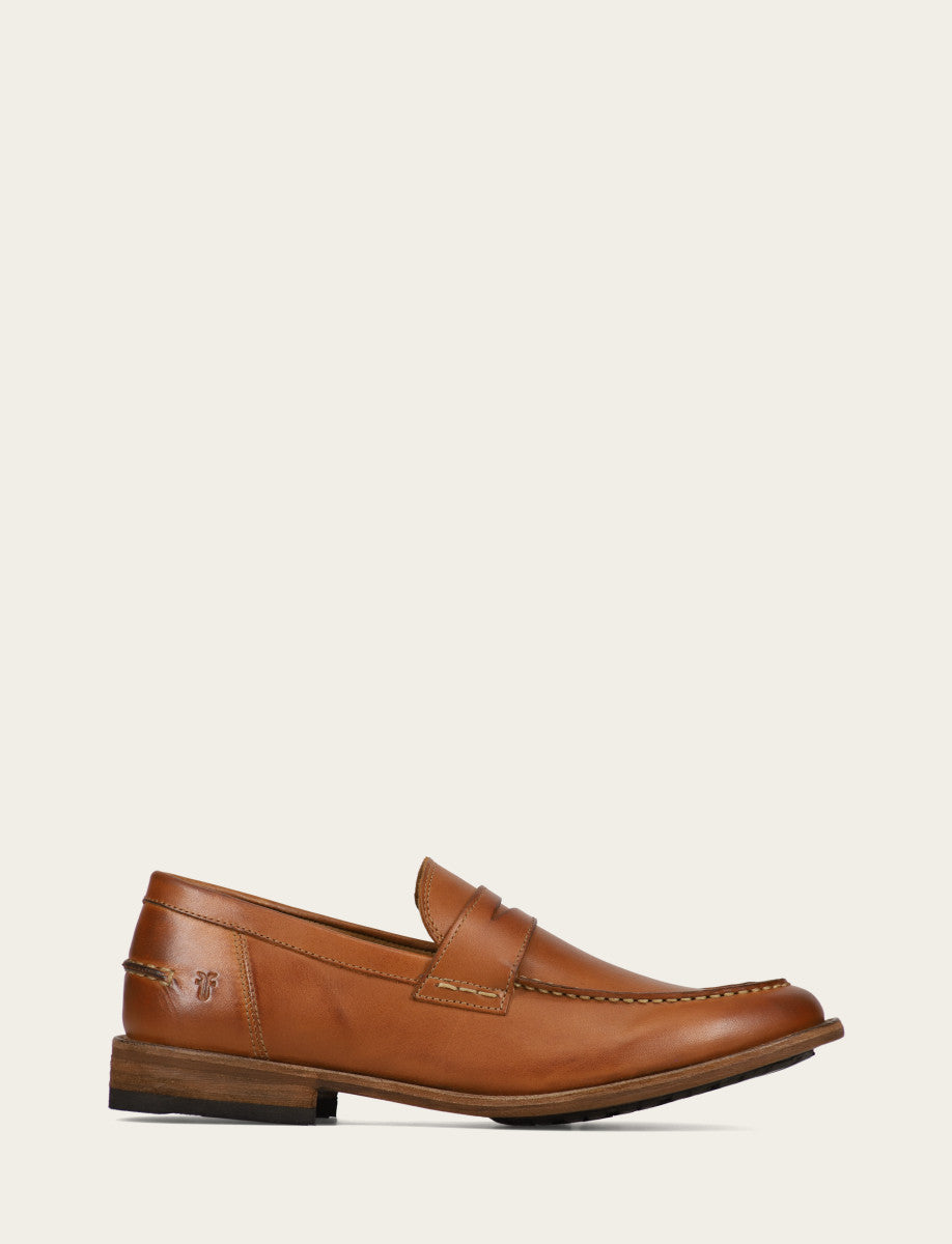 Men's Caramel Tyler Flex Penny Loafers - Caramel
