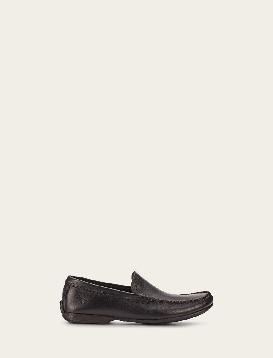 Men's Black Lewis Venetian Loafers - Black