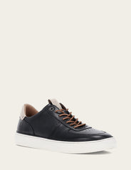 Men's Black Astor Low Lace Court Sneakers - Black