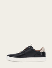 Men's Black Astor Low Lace Court Sneakers - Black