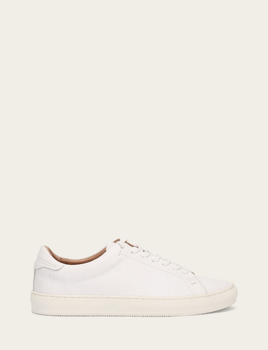 Men's White Astor Low Lace Slip On Sneakers - White