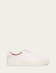 Men's White Astor Low Lace Slip On Sneakers - White