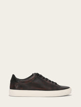 Men's Antiqued Black Astor Low Lace Slip On Sneakers - Antiqued Black