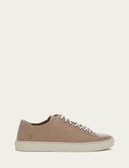 Men's Khaki Astor Cap Toe Low Lace Sneakers - Khaki