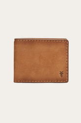 Logan Nubuck Cognac Money Clip Card Case - Cognac