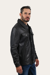 Black Baxter Trucker Jacket - Black