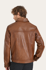 Brown Baxter Trucker Jacket - Brown