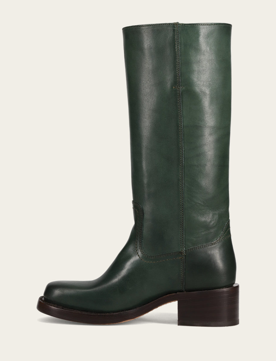 Forest Campus 14L Wide Calf Boots - Forest