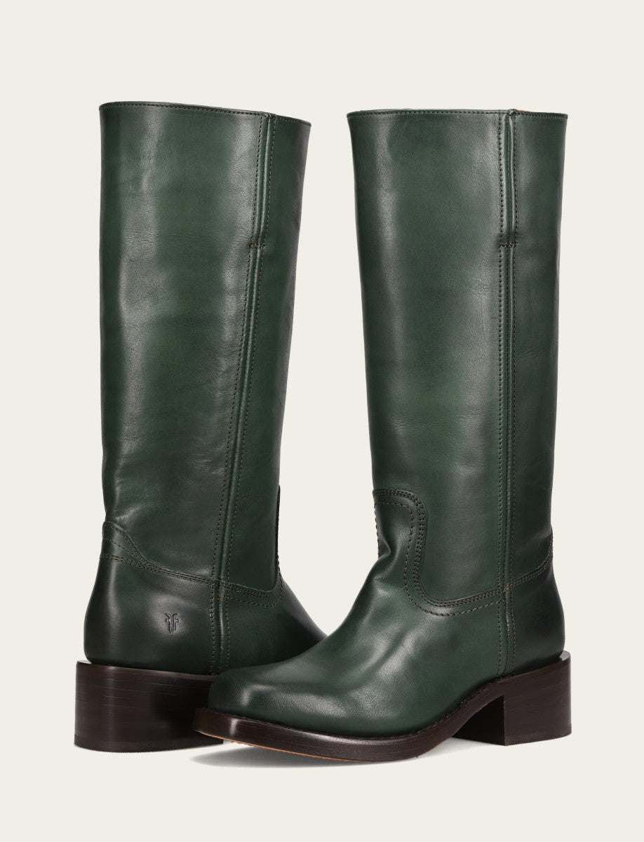Forest Campus 14L Wide Calf Boots - Forest