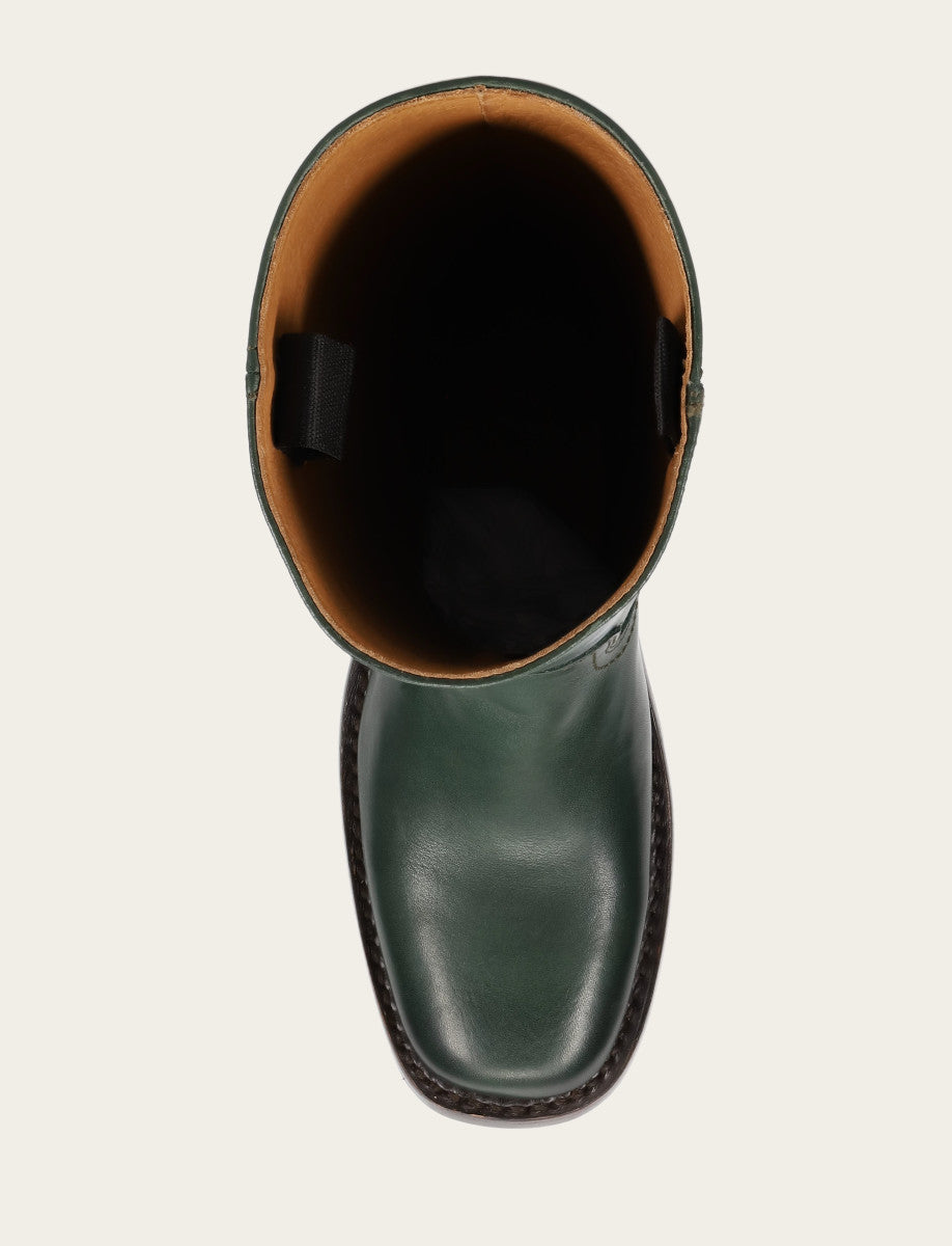 Forest Campus 14L Wide Calf Boots - Forest
