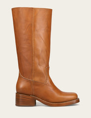 Women's Saddle Campus 14L Wide Calf Boots - Saddle