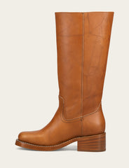 Women's Saddle Campus 14L Wide Calf Boots - Saddle