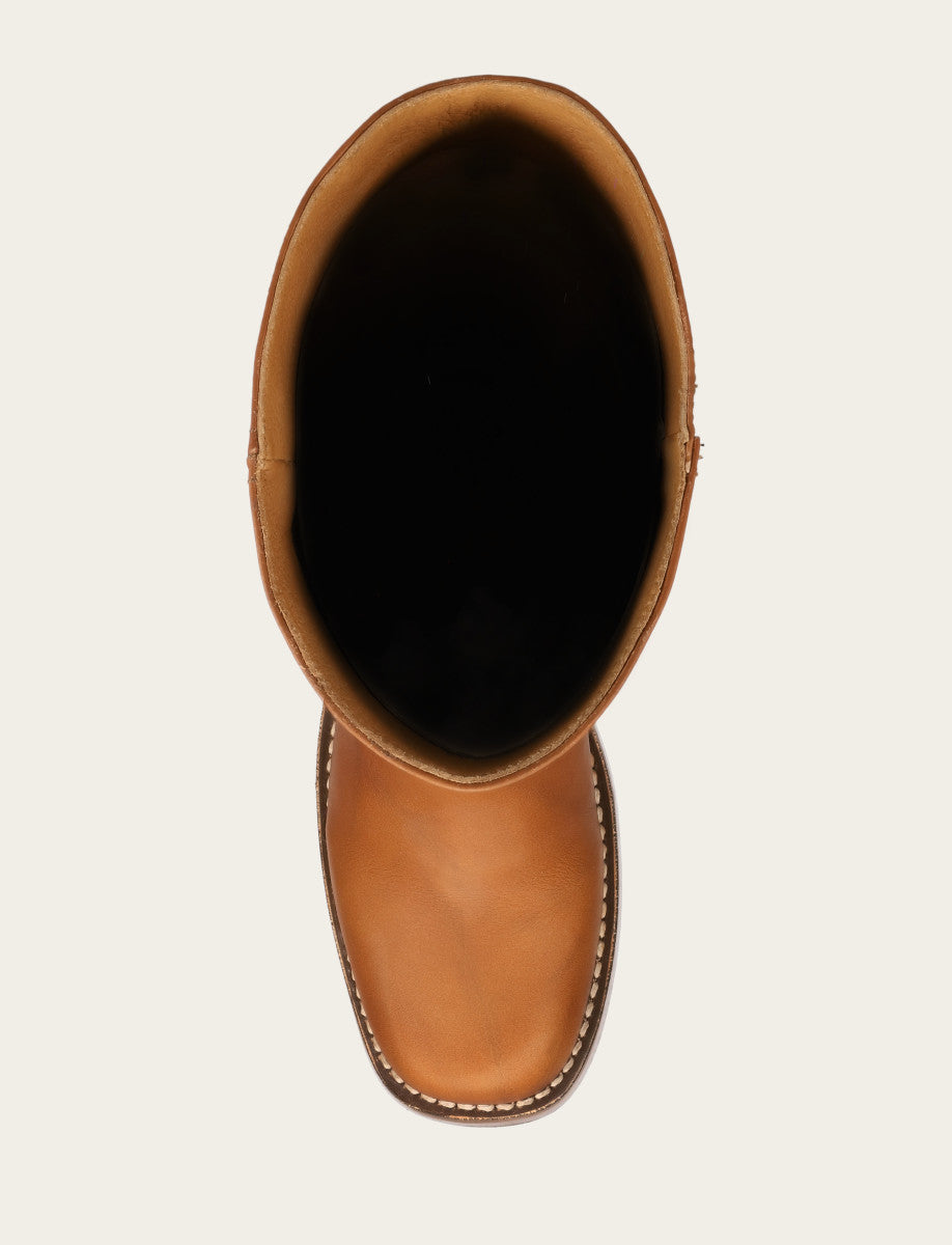 Women's Saddle Campus 14L Wide Calf Boots - Saddle