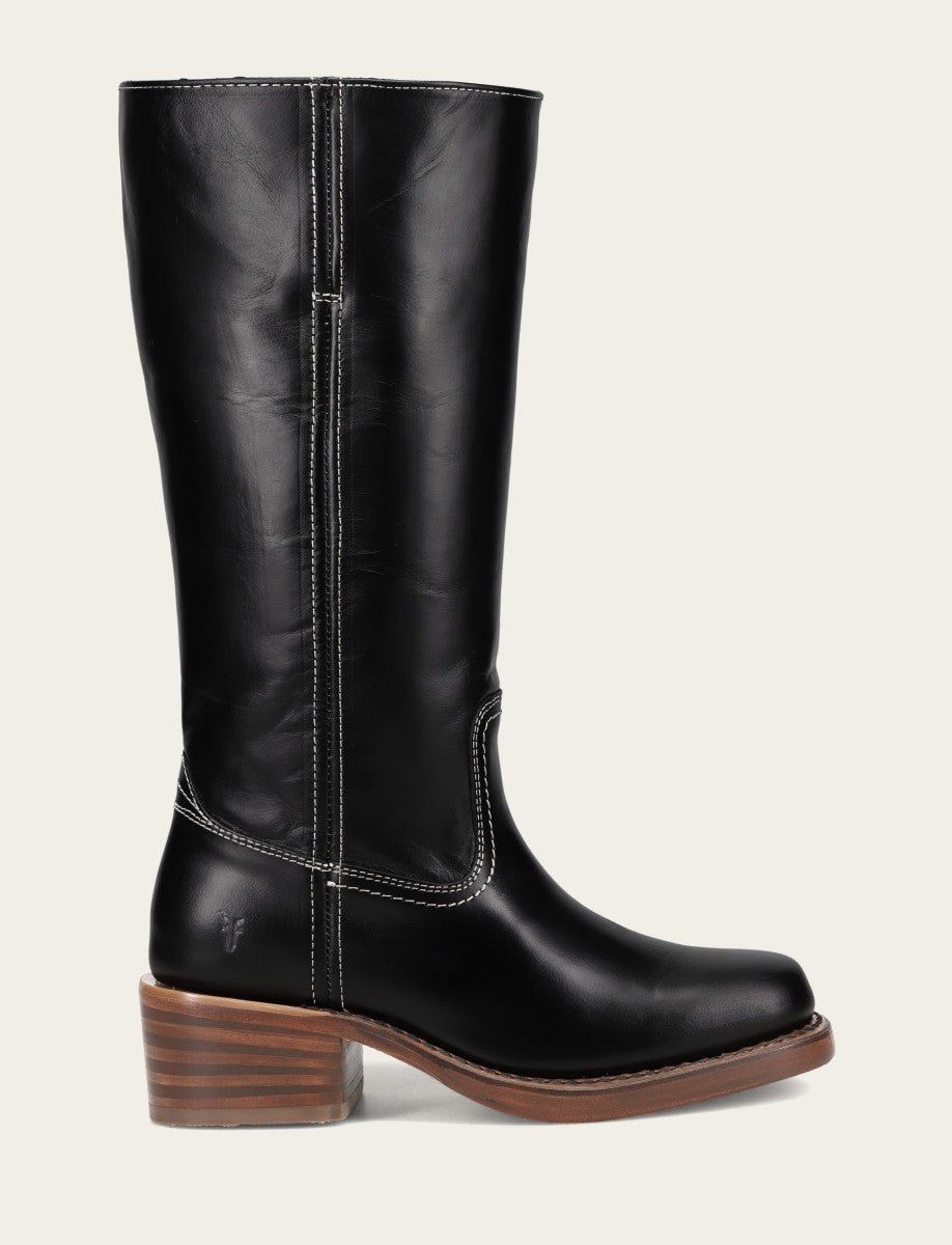 Women's Campus 14L Jet Black Wide Calf Boots - Jet Black