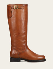 Women's Cognac Campus Low Heel Tall Riding Wide Calf Boot - Cognac